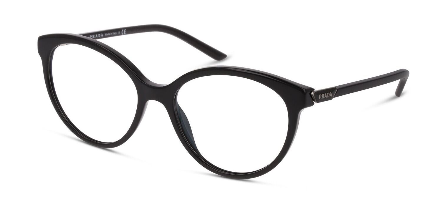 Prada Schmetterling Brillen 0PR 08YV Schwarz für Dame