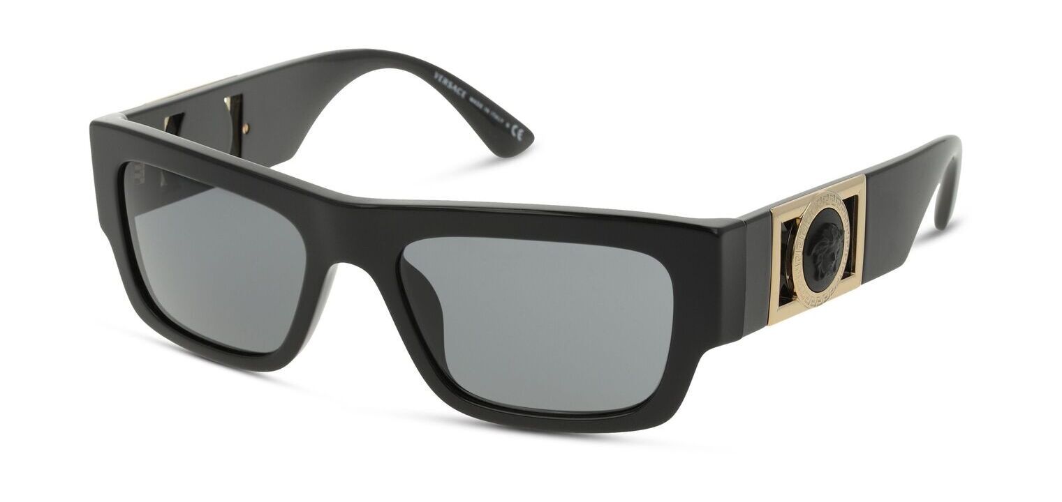 Lunettes de soleil Versace Rectangle 0VE4416U Noir pour Homme