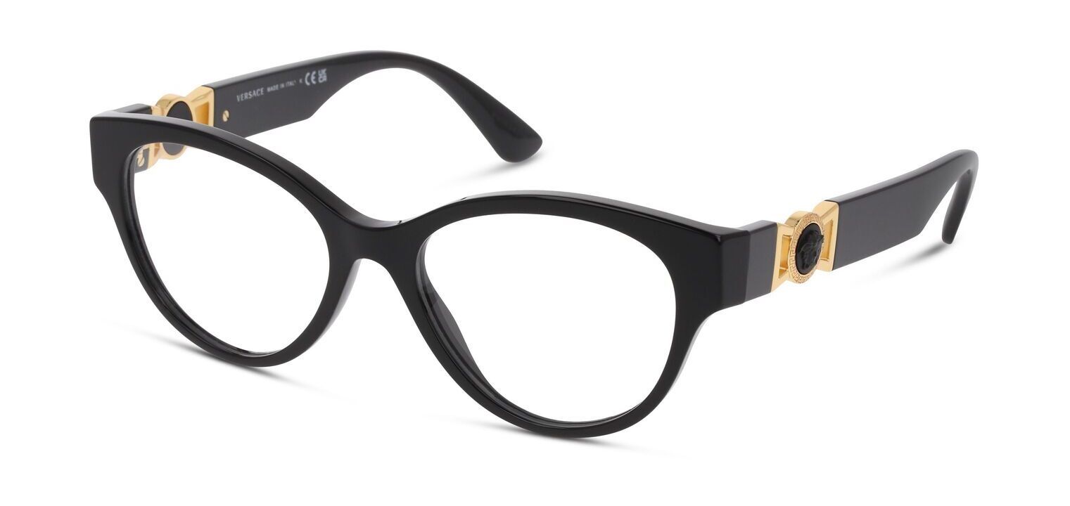 Versace Schmetterling Brillen 0VE3313 Schwarz für Dame