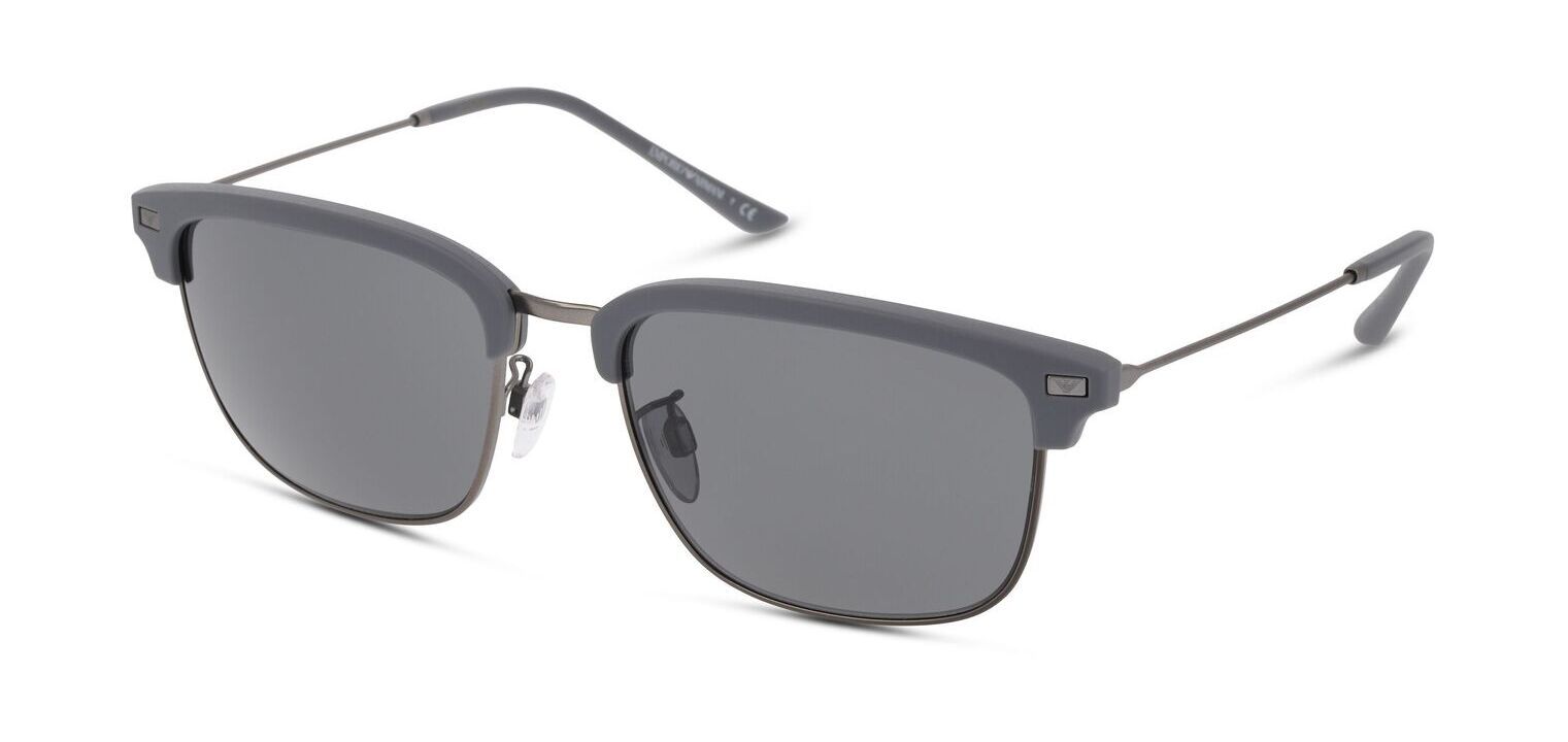 Lunettes de soleil Emporio Armani Wayfarer 0EA4180 Gris pour Homme