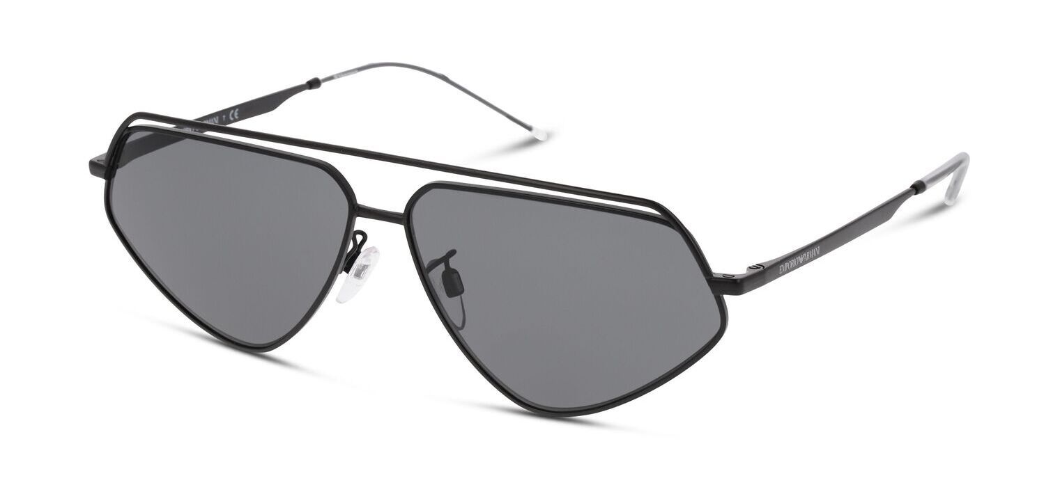 Emporio Armani Rechteckig Sonnenbrillen 0EA2126 Mattschwarz für Herren