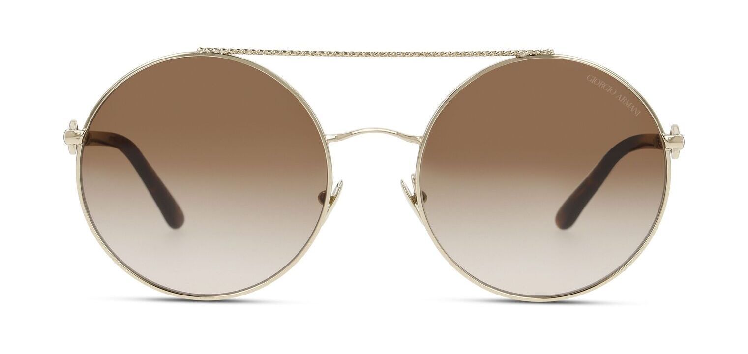 Lunettes de soleil Giorgio Armani Ronde 0AR6135 Dore pour Femme Visilab