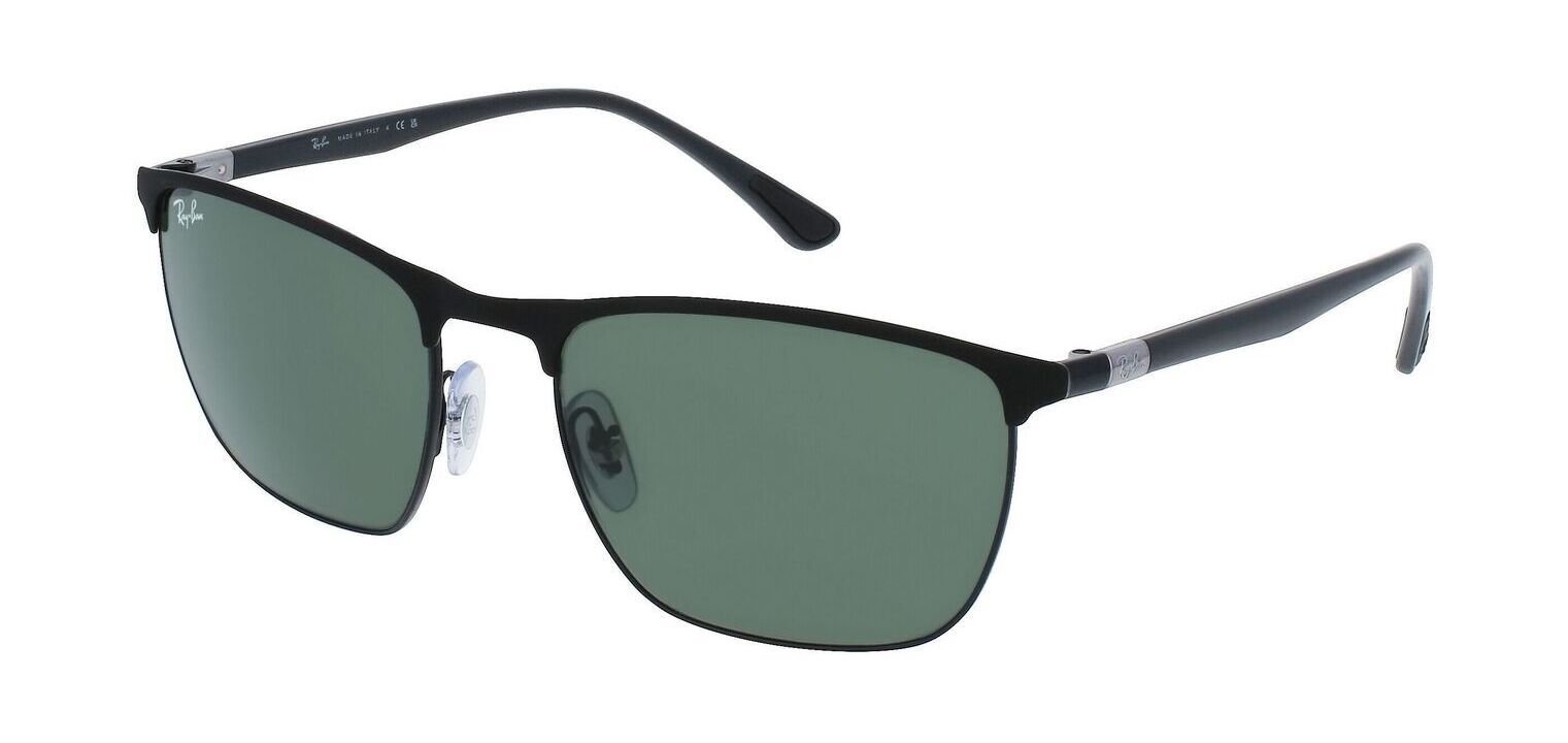 Lunettes de soleil Ray-Ban Carré 0RB3686 Noir pour Homme-Femme