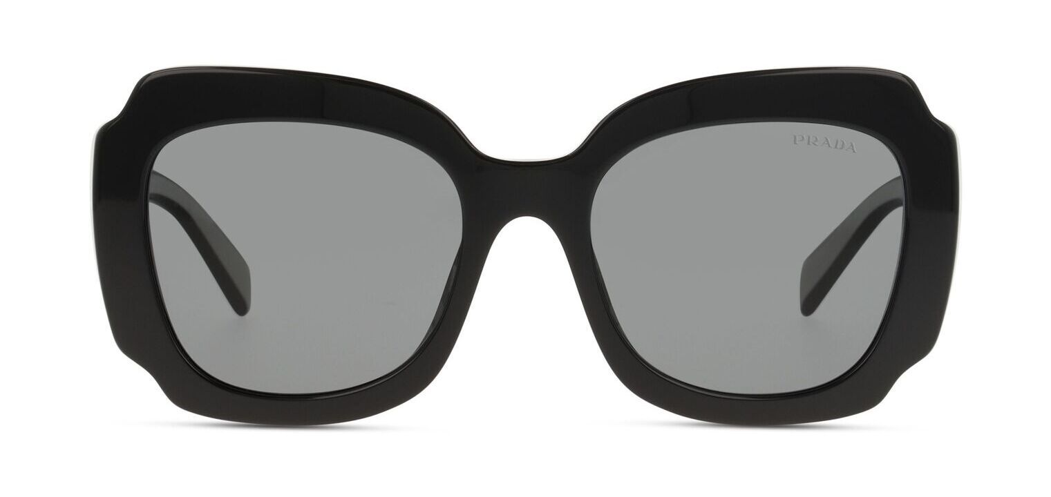 Prada Rectangle Sunglasses 0PR 16YS Black for Woman