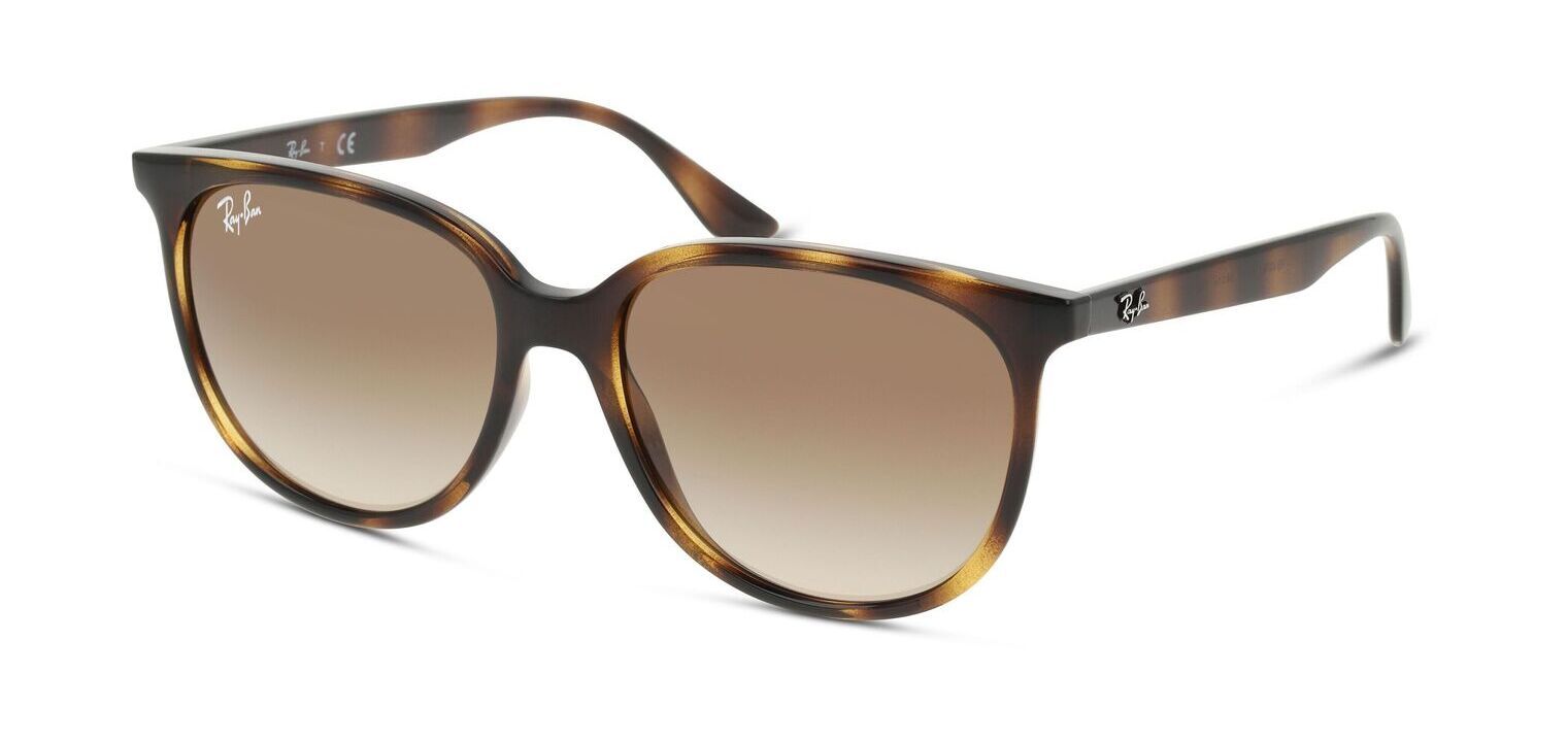 Lunettes de soleil Ray-Ban Rectangle 0RB4378 Ecaille pour Femme