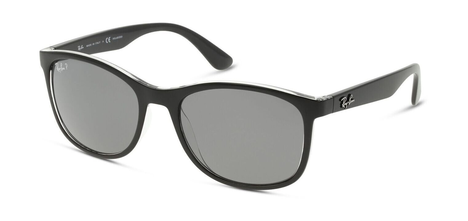 Ray-Ban Rechteckig Sonnenbrillen 0RB4374 Schwarz für Herr-Dame