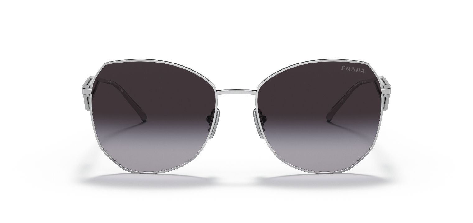 Prada Rechteckig Sonnenbrillen 0PR 57YS Sillber für Damen