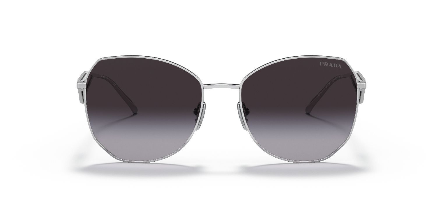 Prada Rectangle Sunglasses 0PR 57YS Silver for Woman