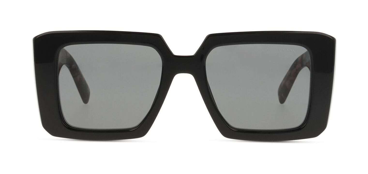 Prada Rechteckig Sonnenbrillen 0PR 23YS Schwarz für Dame