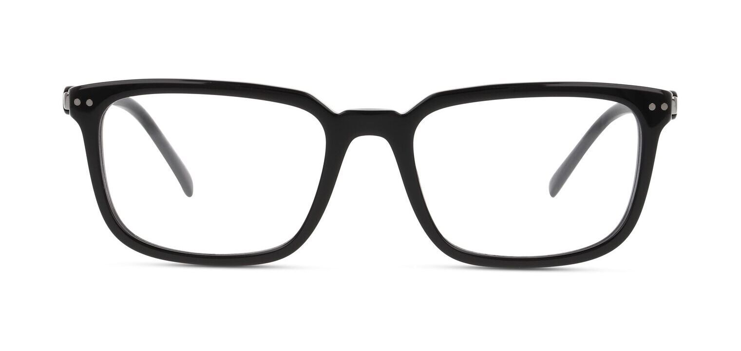 Prada Rectangle Eyeglasses 0PR 13YV Black for Man