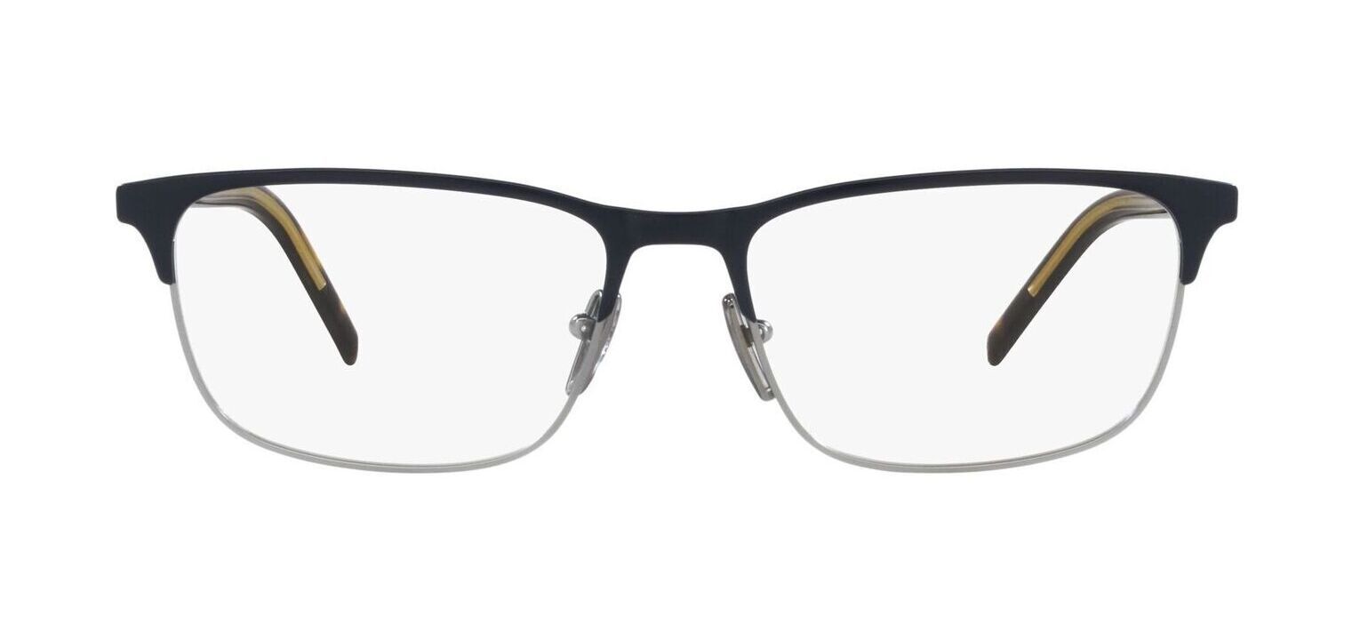 Prada Rechteckig Brillen 0PR 66YV Blau für Herr