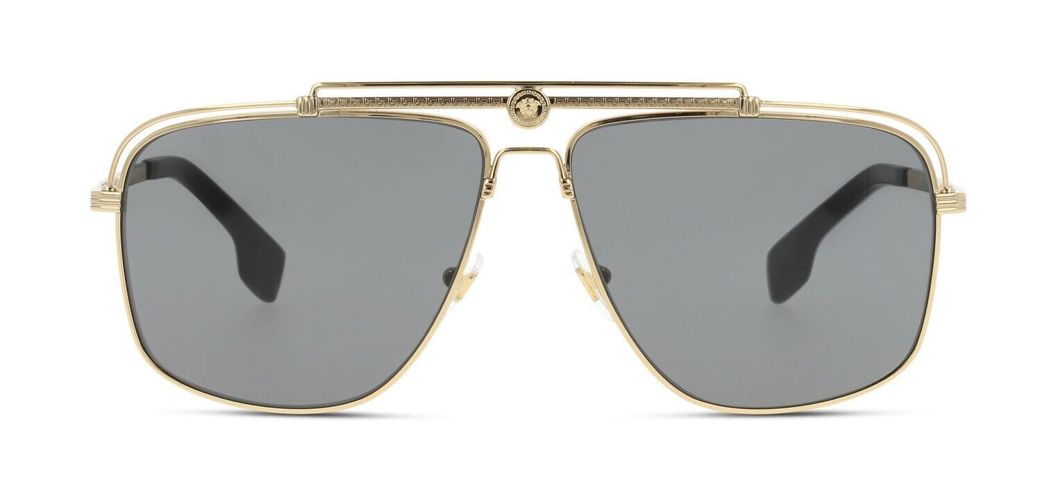 Lunettes de soleil Versace Rectangle 0VE2242 Dor pour Homme Visilab