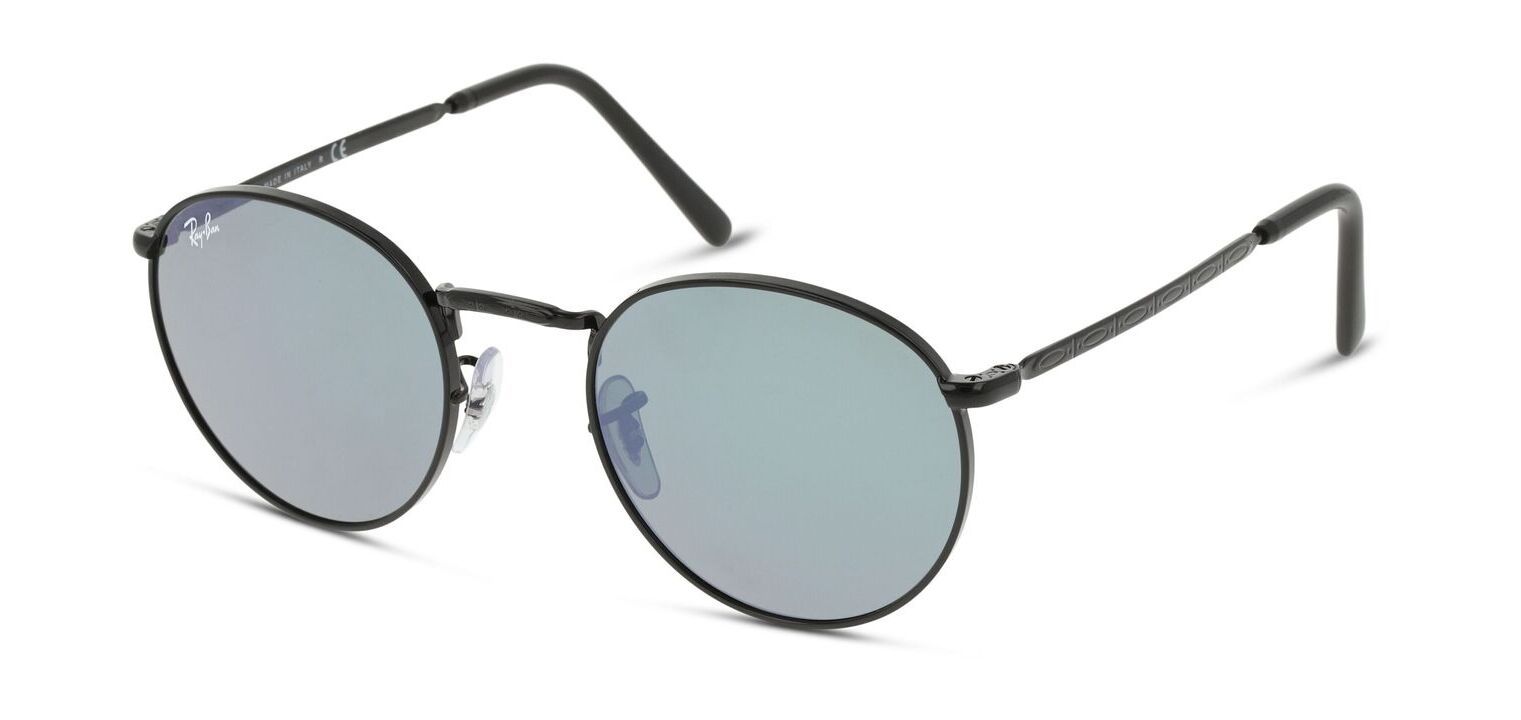 Ray-Ban Round Sunglasses 0RB3637 Black for Unisex