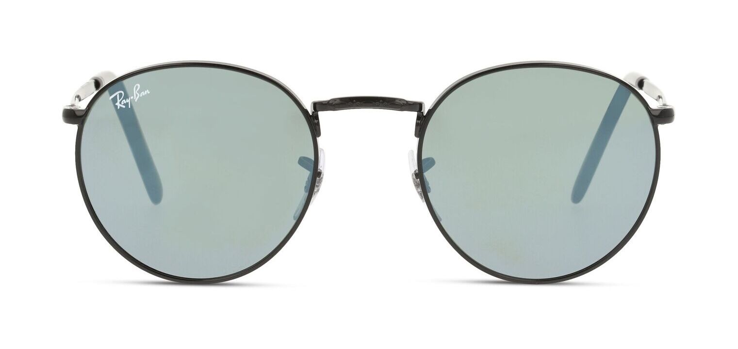 Ray-Ban Rund Sonnenbrillen 0RB3637 Schwarz für Damen/Herren