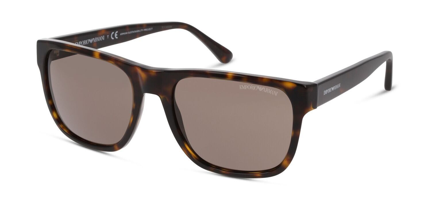 Emporio Armani Rechteckig Sonnenbrillen 0EA4163 Schildpatt für Herren