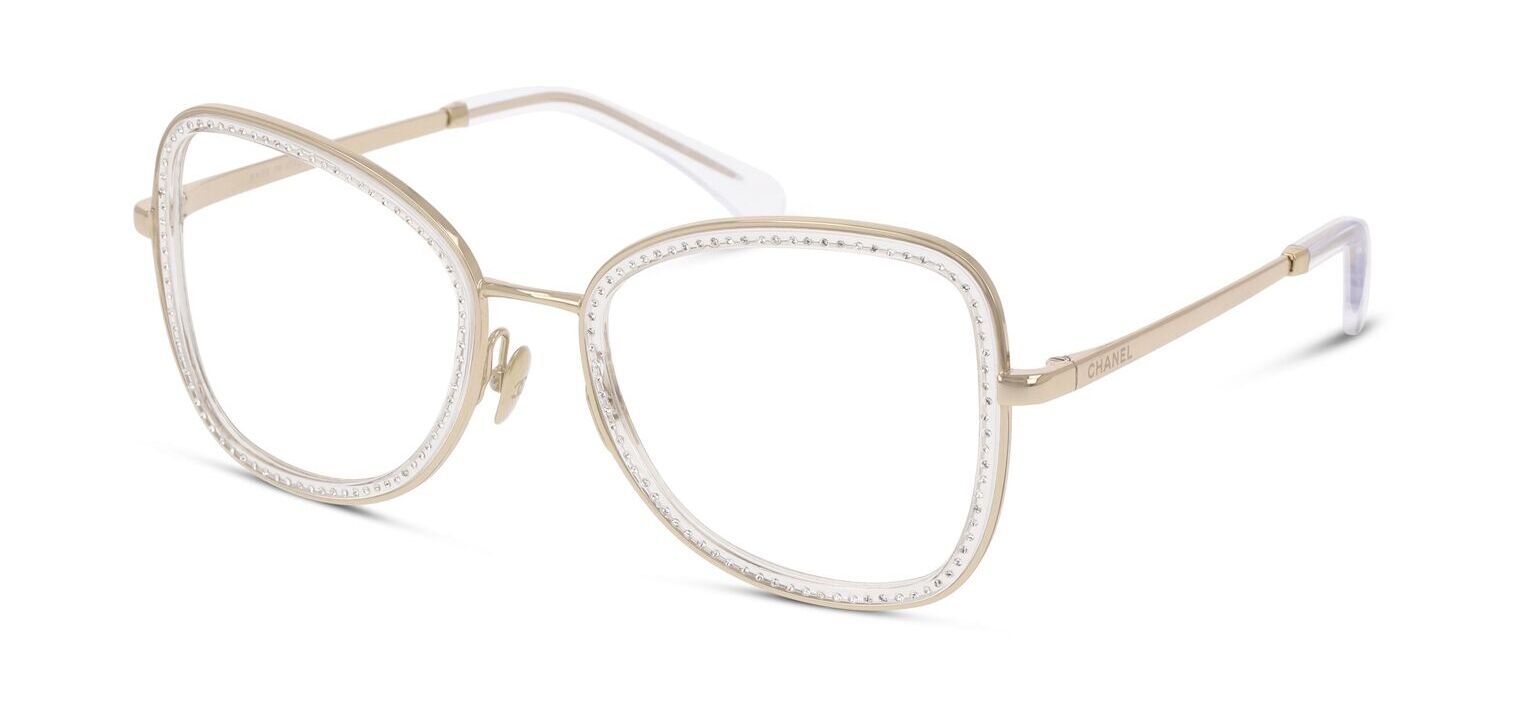 Chanel Schmetterling Brillen 0CH2208B Gold für Dame