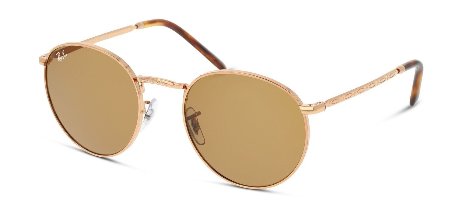 Ray-Ban Rund Sonnenbrillen 0RB3637 Rosa für Damen/Herren