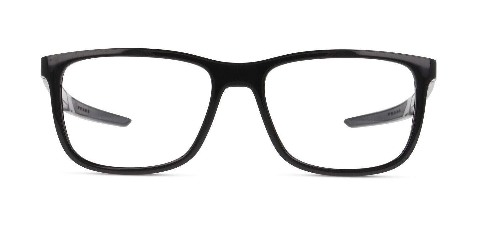 Prada Linea Rossa Rechteckig Brillen 0PS 07OV Schwarz für Herren