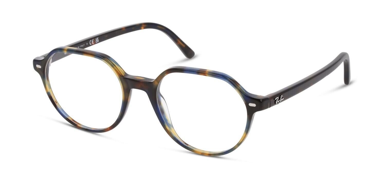 Lunettes de vue Ray-Ban Ronde 0RX5395 Havana pour Homme-Femme