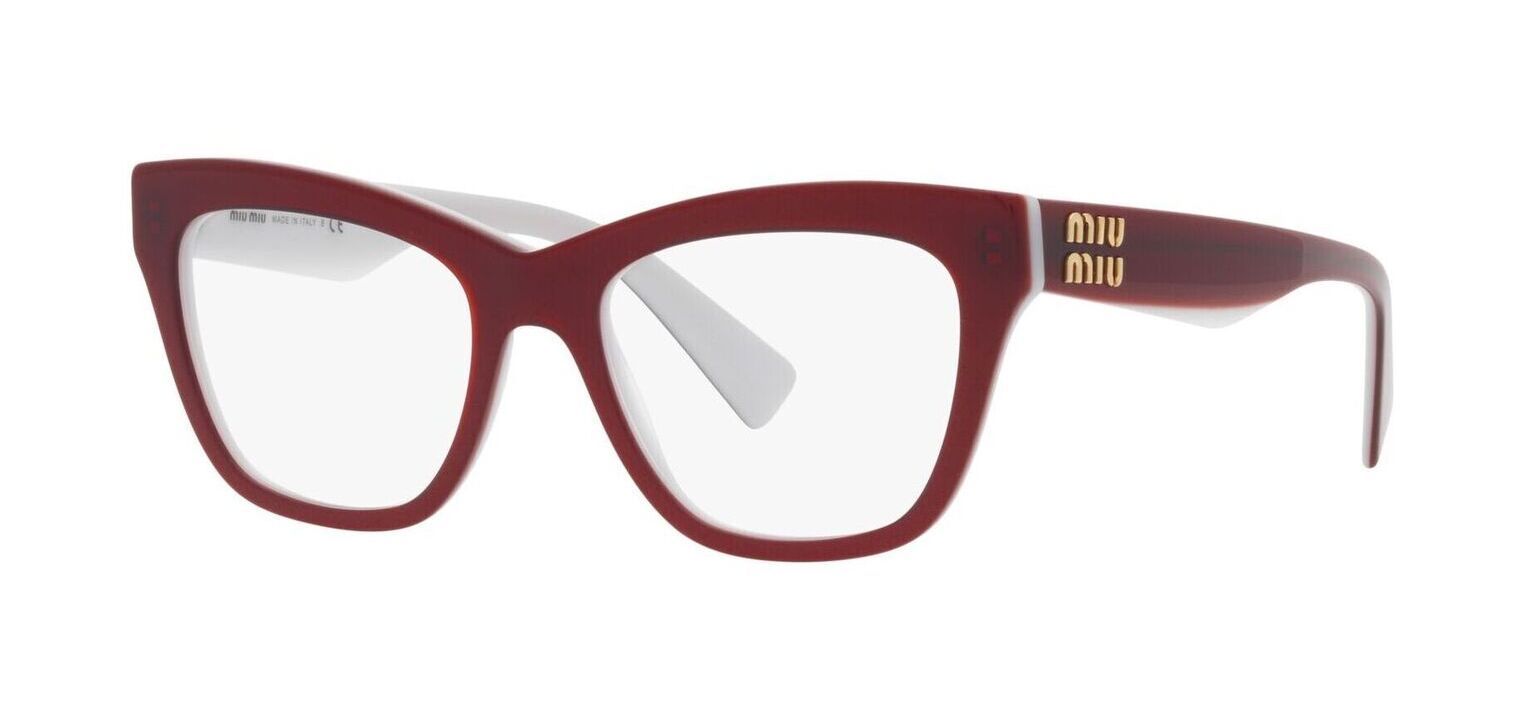 Miu Miu Schmetterling Brillen 0MU 03UV Rot für Damen