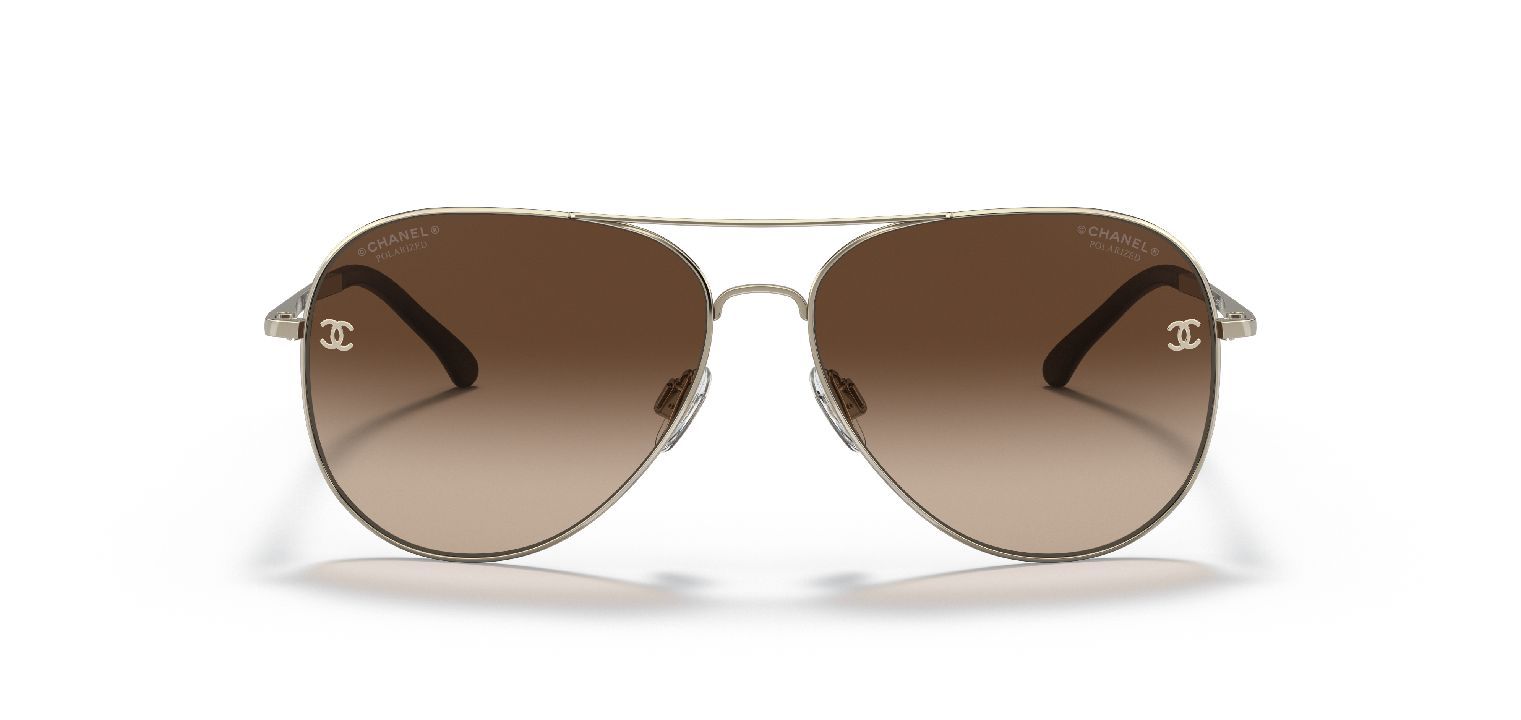 Lunettes de soleil Chanel Aviator 0CH4189TQ Doré pour Femme