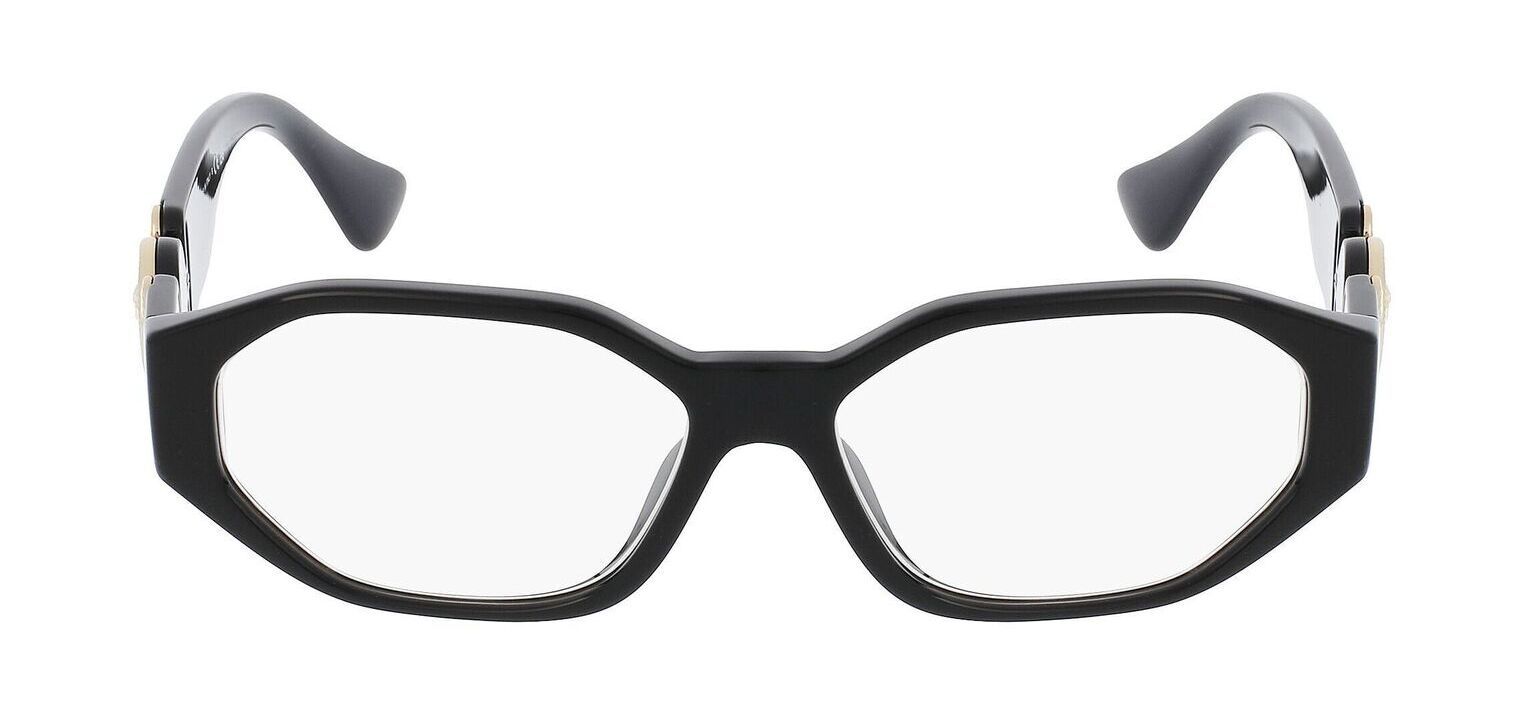 Versace Oval Eyeglasses 0VE3320U Black for Woman