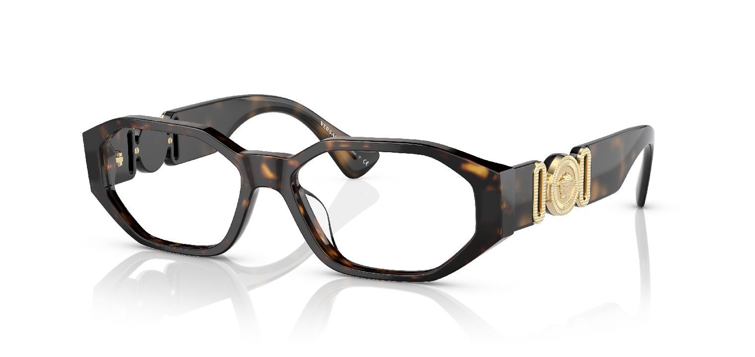 Versace Oval Brillen 0VE3320U Schildpatt für Dame