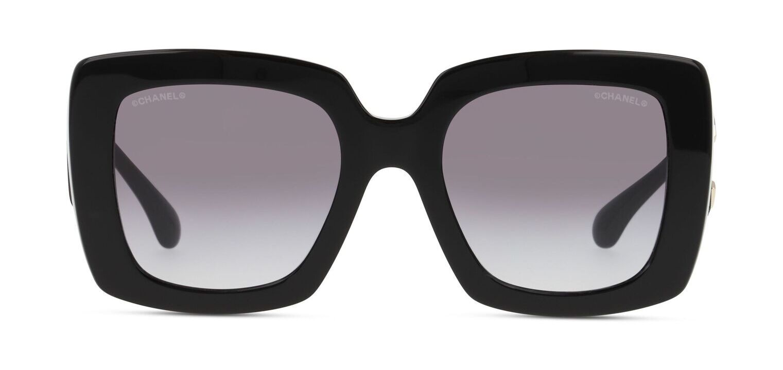 Chanel Rechteckig Sonnenbrillen 0CH5474Q Schwarz für Dame