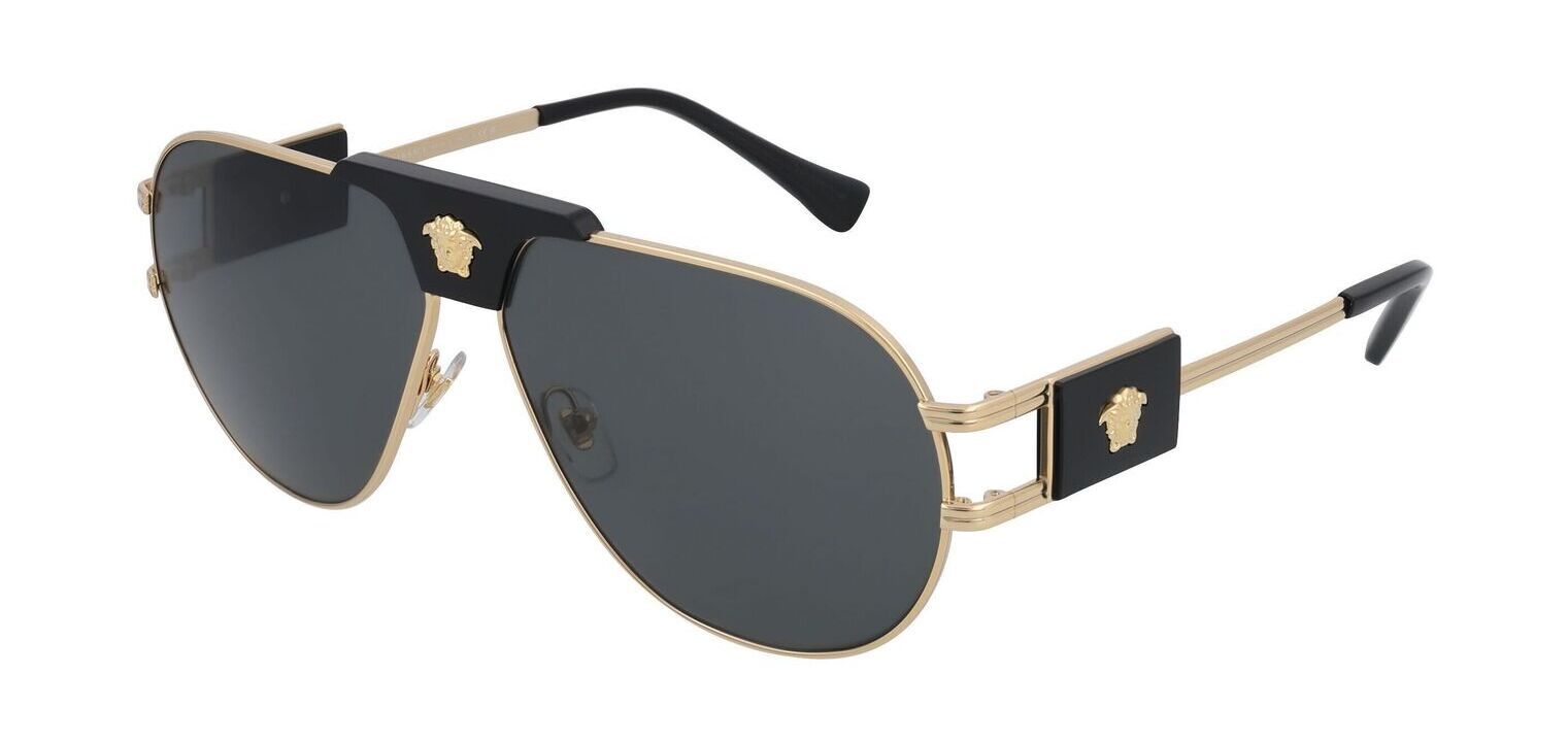 Versace Pilot Sonnenbrillen 0VE2252 Gold für Herren