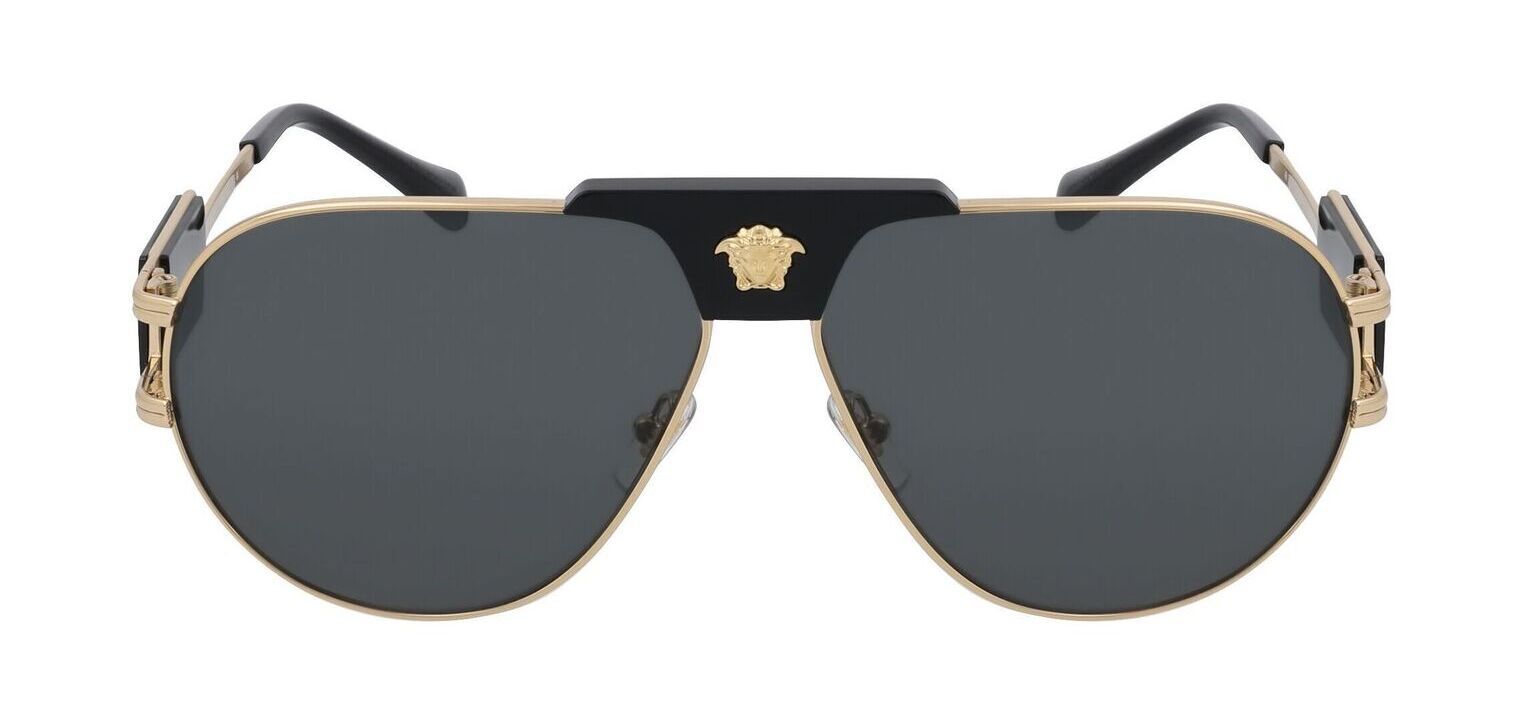 Versace Pilot Sunglasses 0VE2252 Gold for Man