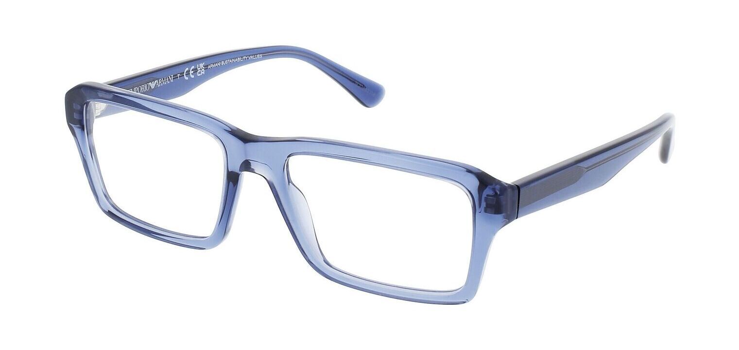 Emporio Armani Rechteckig Brillen 0EA3206 Blau für Herr