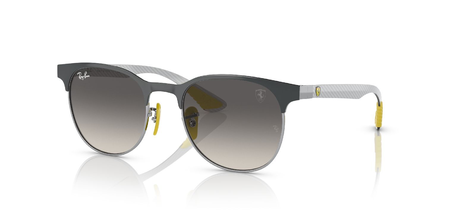 Lunettes de soleil Ray Ban Ronde 0RB8327M Gris pour Homme Femme Visilab