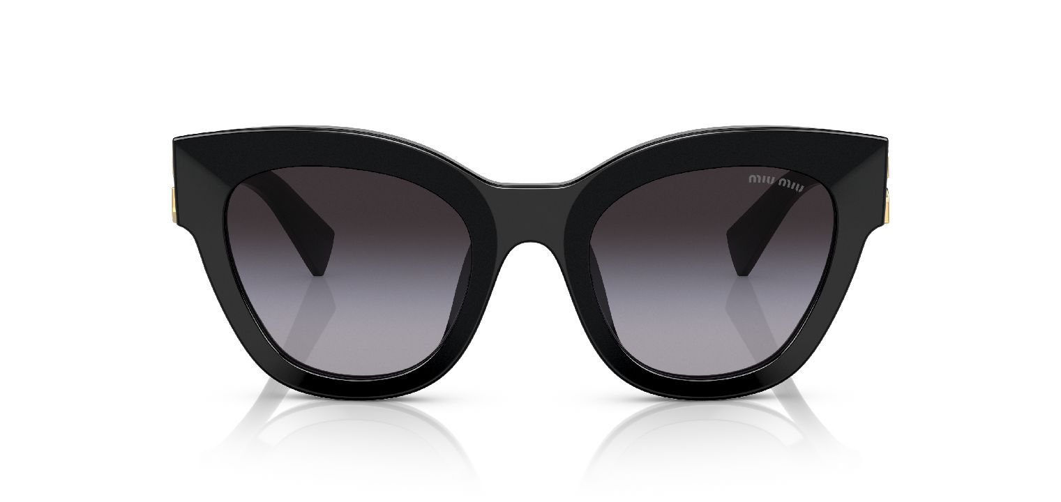 Miu Miu Quadratisch Sonnenbrillen 0MU 01YS Schwarz für Dame