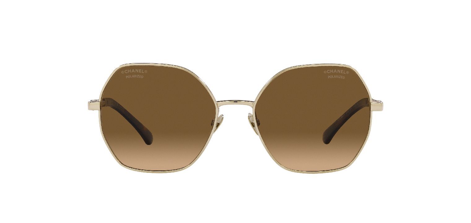 Chanel Rund Sonnenbrillen 0CH4281QH Gold für Damen