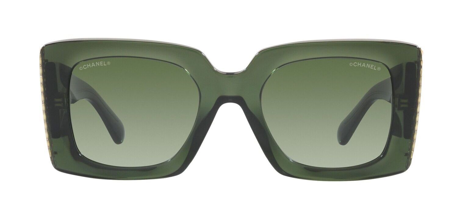 Lunettes de soleil Chanel Rectangle 0CH5480H Vert pour Femme