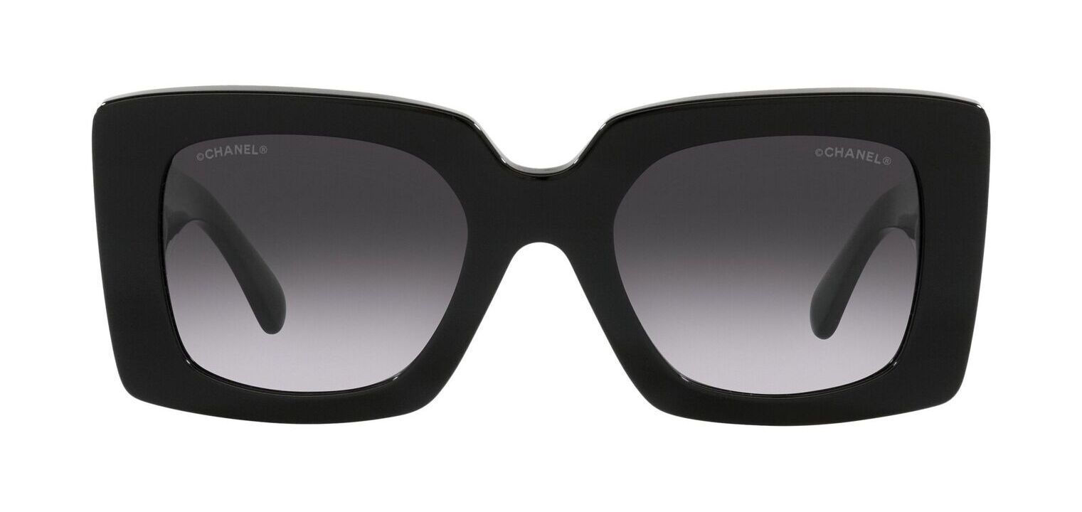 Chanel Rechteckig Sonnenbrillen 0CH5480H Schwarz für Dame