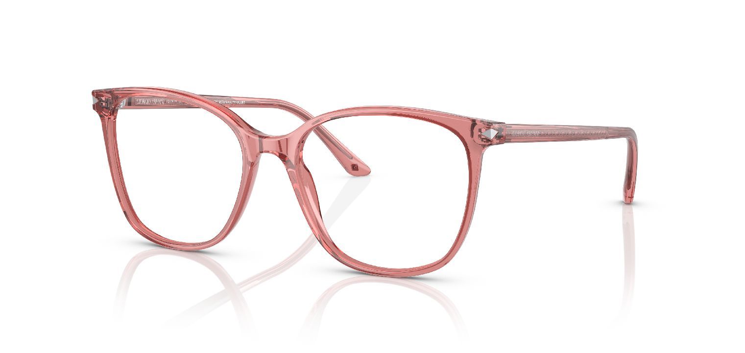 Giorgio Armani Rechteckig Brillen 0AR7192 Rosa für Dame
