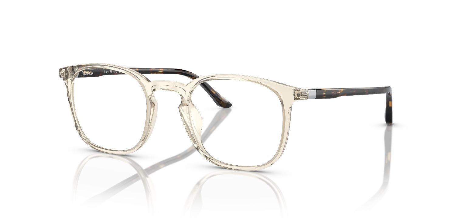 Philippe Starck Round Eyeglasses 0SH3088 Beige for Man