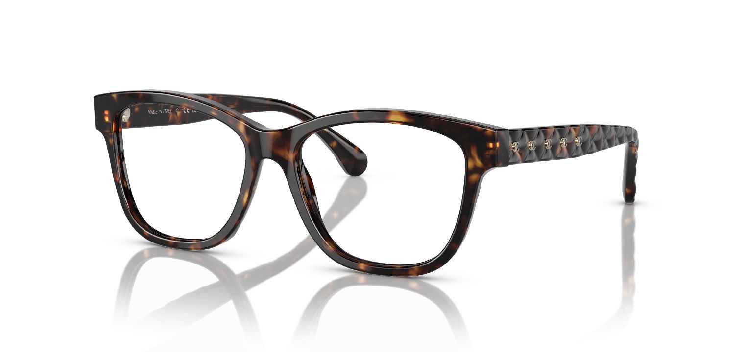 Chanel Rectangle Eyeglasses 0CH3443 Tortoise shell for Woman