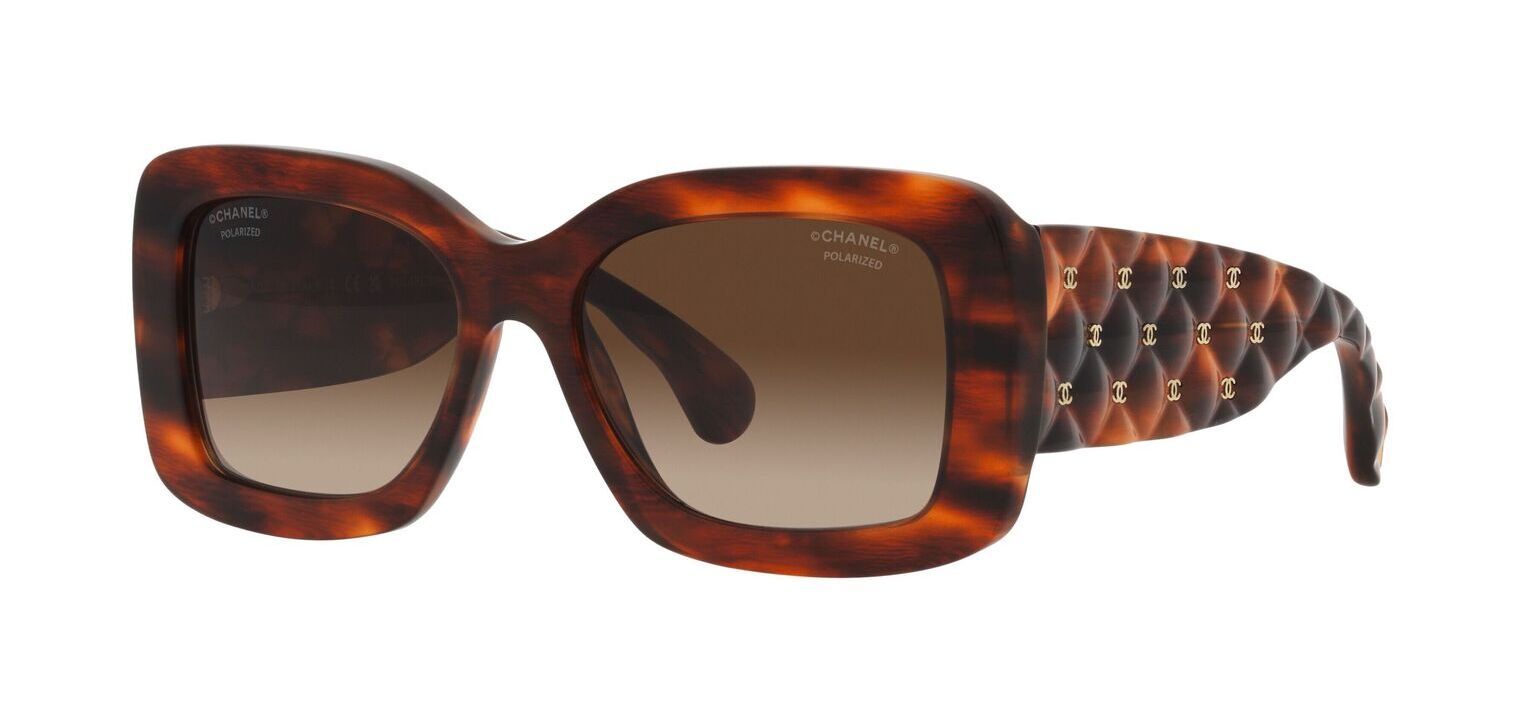 Chanel Rechteckig Sonnenbrillen 0CH5483 Schildpatt für Dame