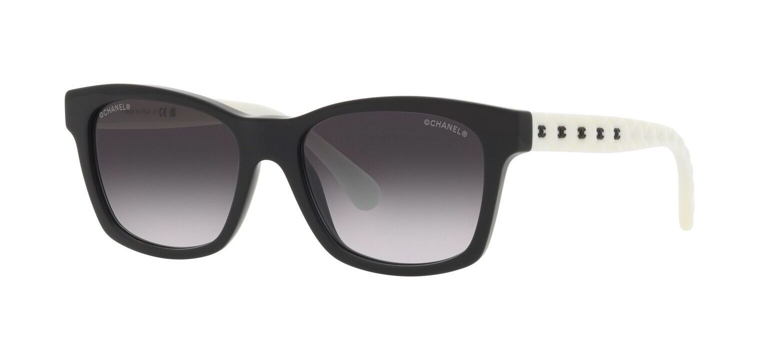 Lunettes de soleil Chanel Rectangle 0CH5484 Noir pour Femme