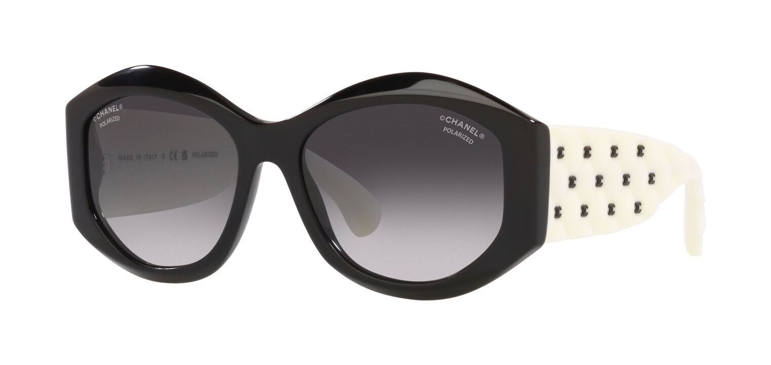 Chanel Oval Sonnenbrillen 0CH5486 Schwarz für Dame