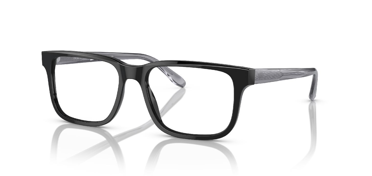 Lunettes de vue Emporio Armani Rectangle 0EA3218 Noir pour Homme