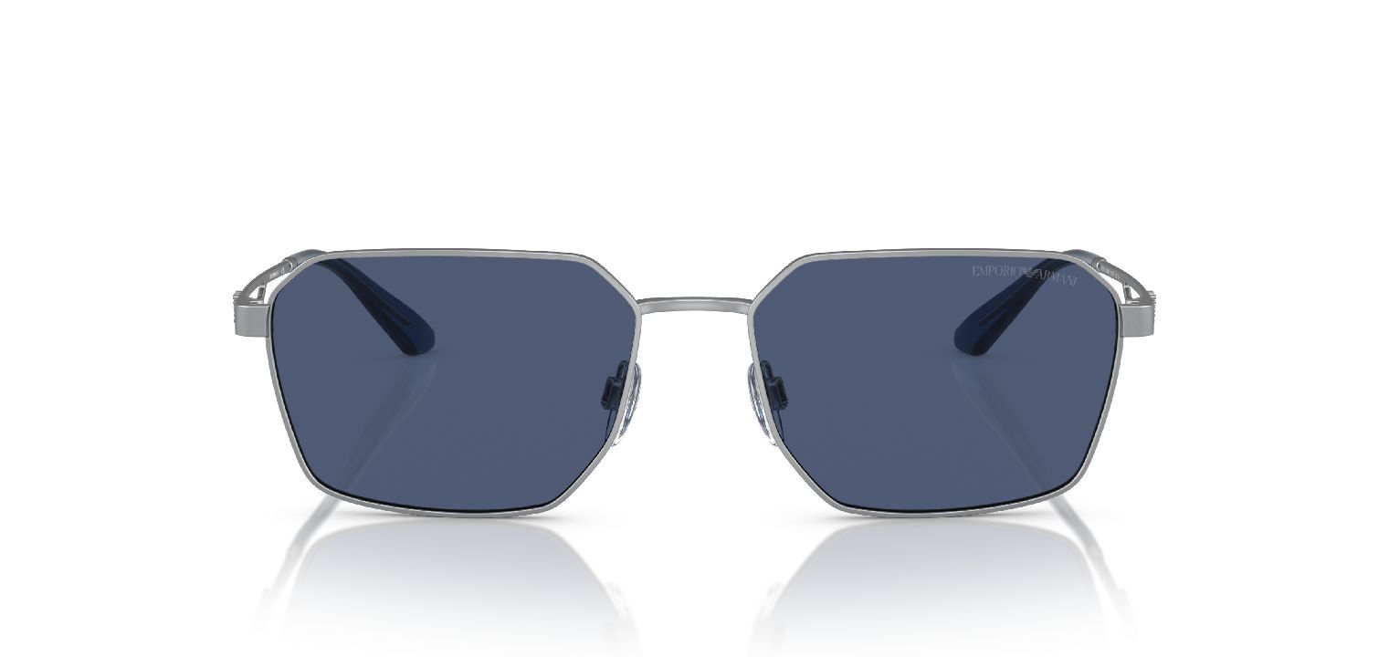 Emporio Armani Rechteckig Sonnenbrillen 0EA2140 Sillber für Herr
