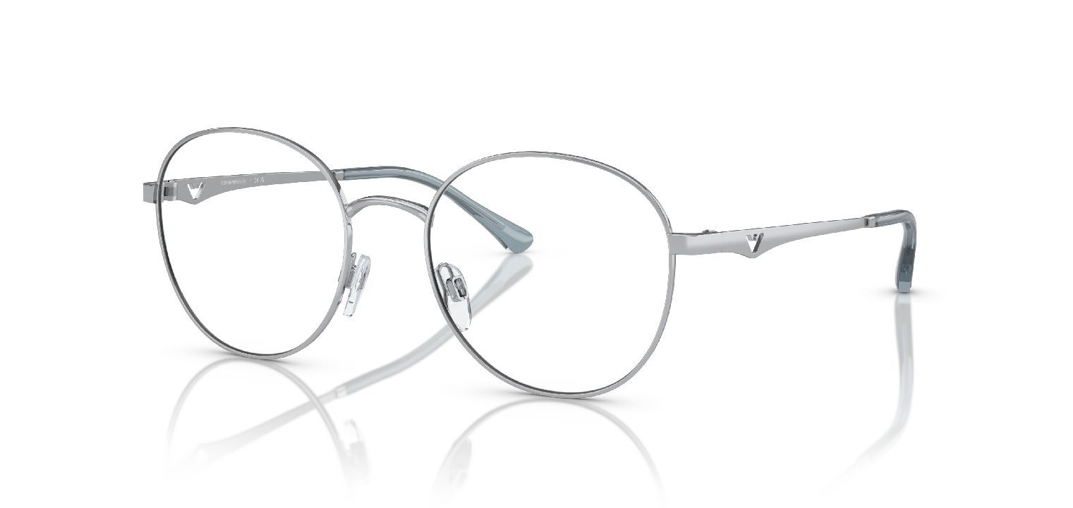 Emporio Armani Quadratisch Brillen 0EA1144 Sillber für Dame