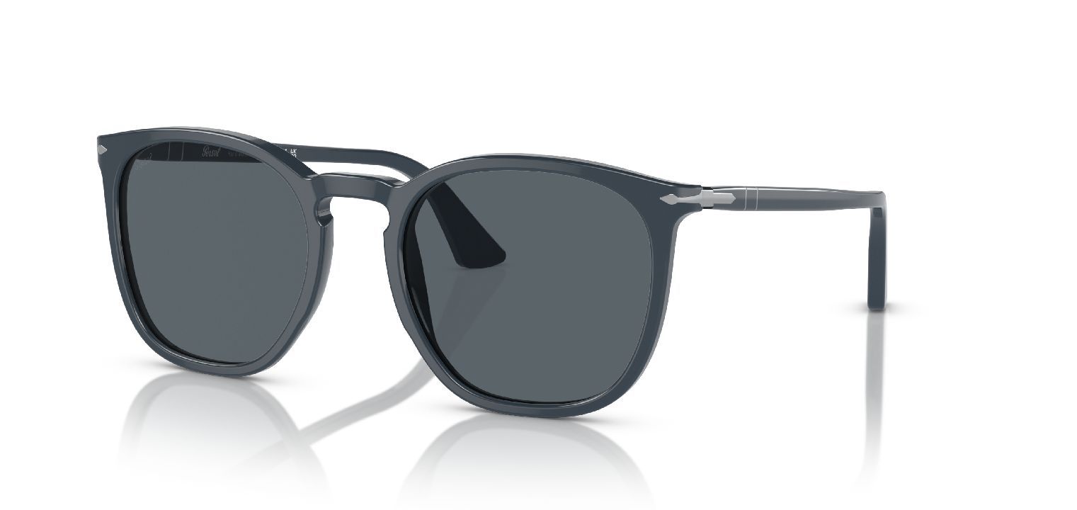 Persol Rechteckig Sonnenbrillen 0PO3316S Blau für Damen/Herren