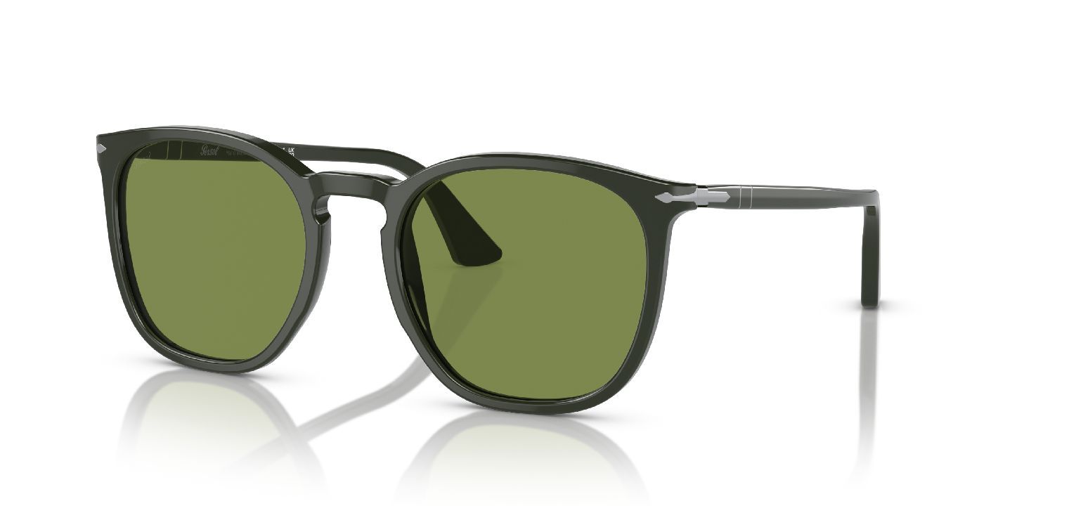 Persol Rectangle Sunglasses 0PO3316S Green for Unisex