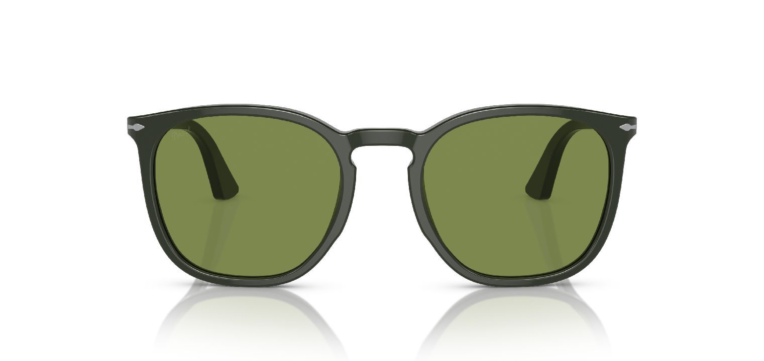 Persol Rectangle Sunglasses 0PO3316S Green for Unisex