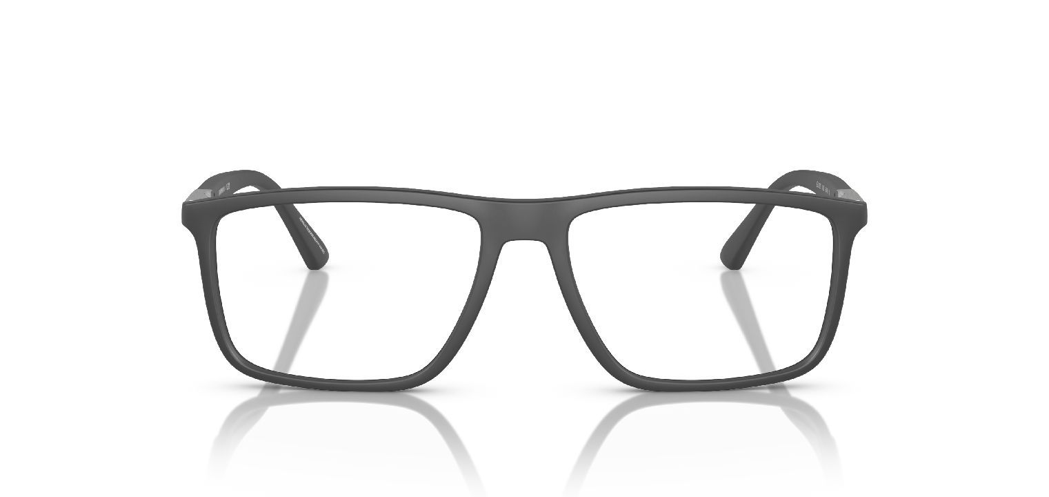 Emporio Armani Rechteckig Brillen 0EA3221 Grau für Herr