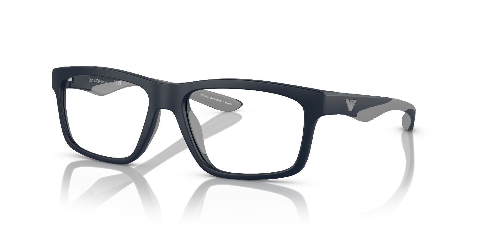 Emporio Armani Quadratisch Brillen 0EA3220U Blau für Herr